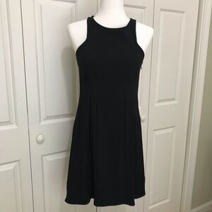 Anthropologie HD in Paris Etna Black LBD Fit & Flare Dress 2P